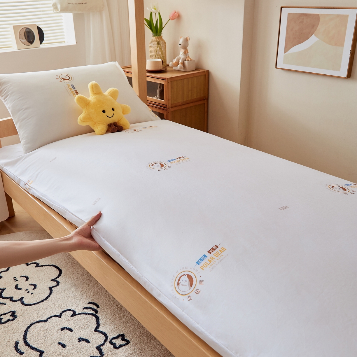 91家纺网 家纺一手货源 找家纺 （总）梦镜家纺 2025新款A类水洗棉床褥（含买家秀）