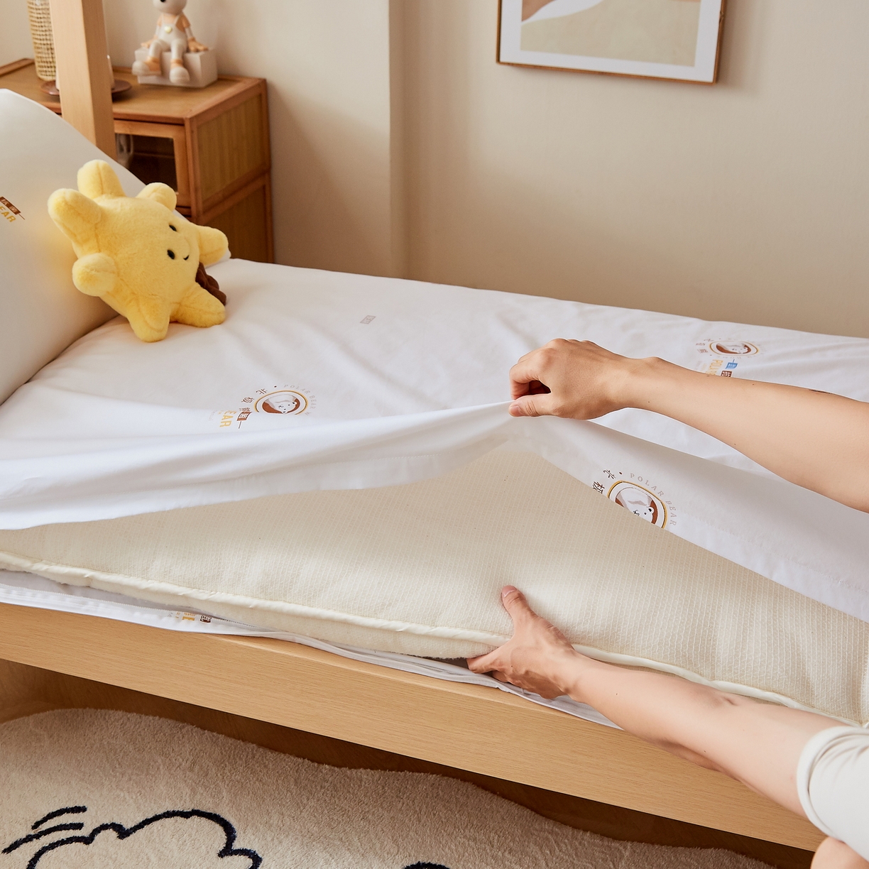 91家纺网 家纺一手货源 找家纺 （总）梦镜家纺 2025新款A类水洗棉床褥（含买家秀）