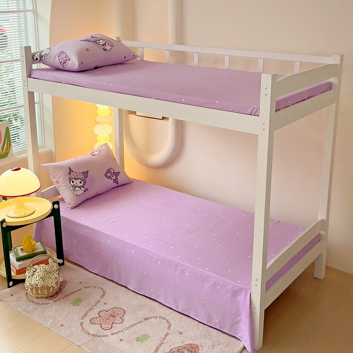 91家纺网 家纺一手货源 找家纺 港岛妹妹 2025新款三丽鸥正版授权四件套-学生床拍摄图 三丽鸥-信封库洛米