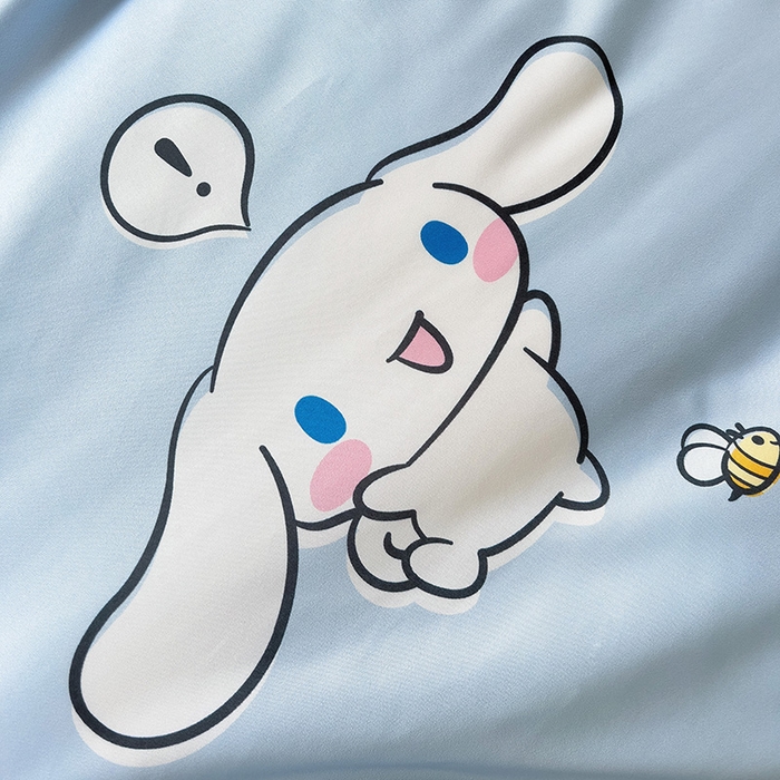 91家纺网 家纺一手货源 找家纺 港岛妹妹 2025新款三丽鸥正版授权四件套-学生床拍摄图 三丽鸥-牛奶玉桂狗