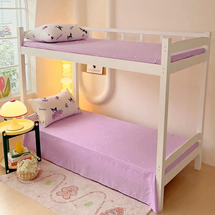 91家纺网 家纺一手货源 找家纺 港岛妹妹 2025新款三丽鸥正版授权四件套-学生床拍摄图 三丽鸥-潮流库洛米