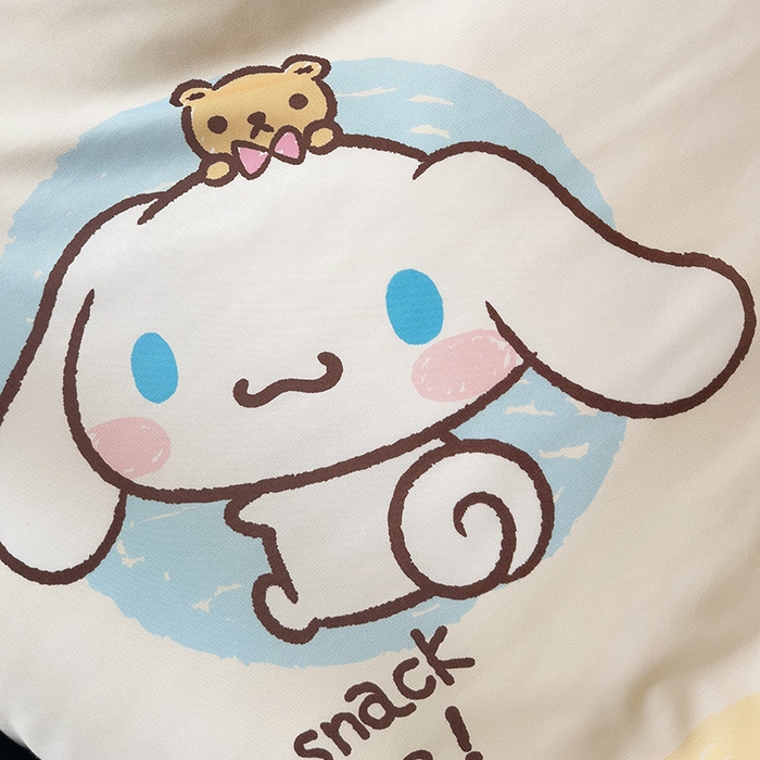 91家纺网 家纺一手货源 找家纺 港岛妹妹 2025新款三丽鸥正版授权四件套-学生床拍摄图 三丽鸥-彩色涂鸦玉桂狗