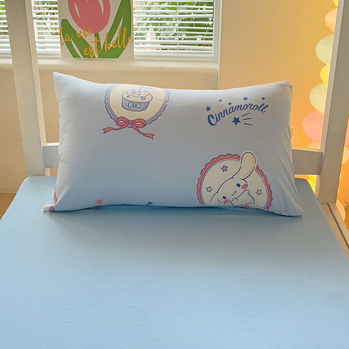 91家纺网 家纺一手货源 找家纺 港岛妹妹 2025新款三丽鸥正版授权四件套-学生床拍摄图 三丽鸥-蛋糕玉桂狗