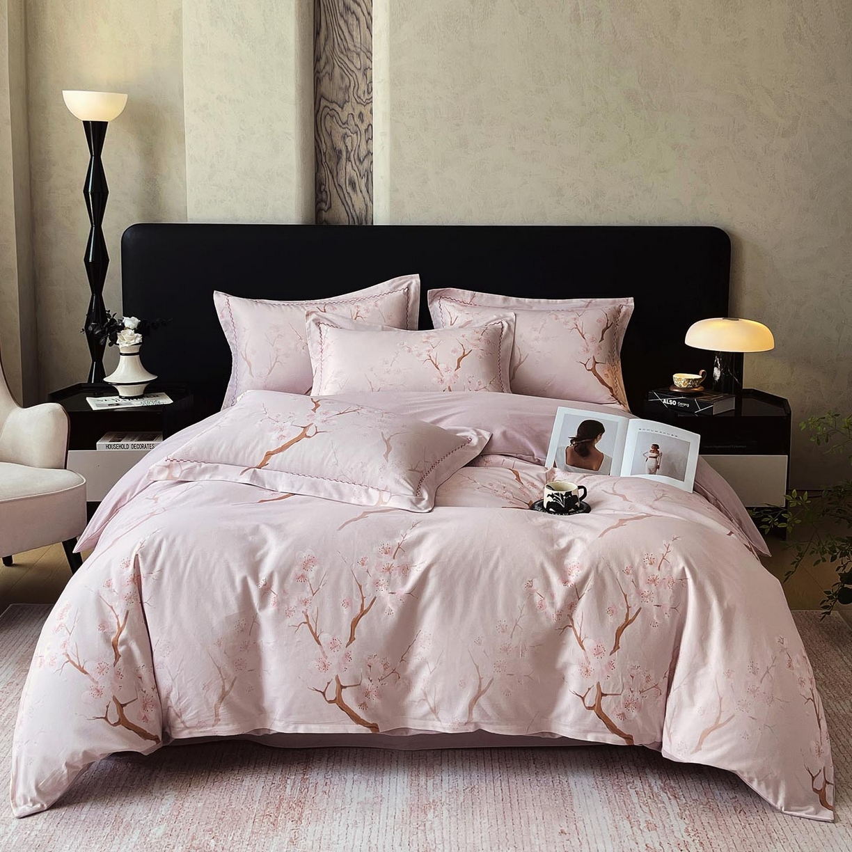 91家纺网 家纺一手货源 找家纺 帅露家纺 2025新款升级疆大白全棉加厚生态磨毛四件套 慕沁