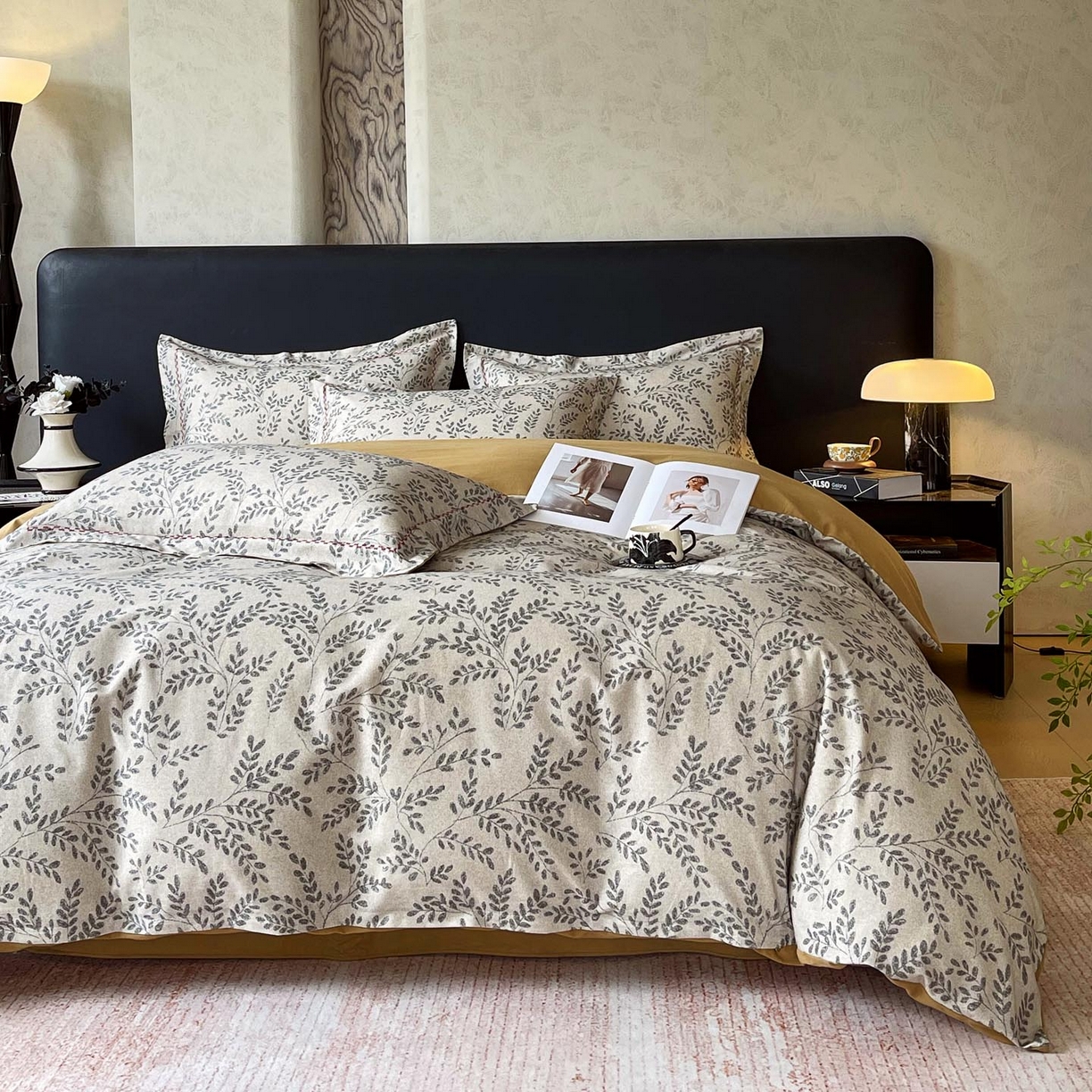 91家纺网 家纺一手货源 找家纺 帅露家纺 2025新款升级疆大白全棉加厚生态磨毛四件套 合叶