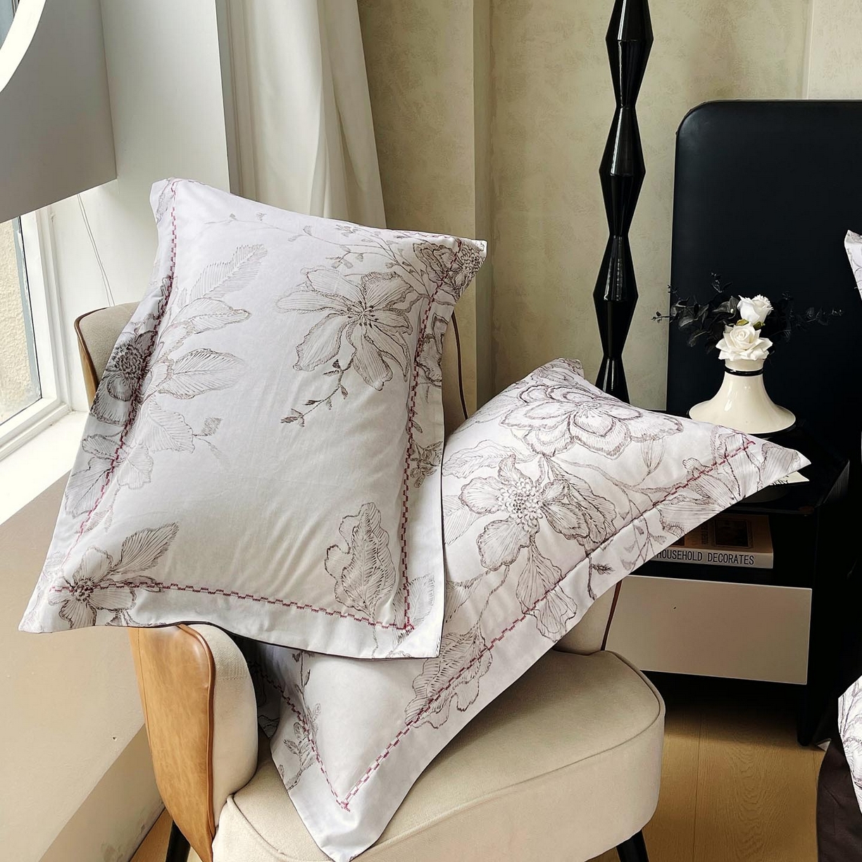 91家纺网 家纺一手货源 找家纺 帅露家纺 2025新款升级疆大白全棉加厚生态磨毛四件套 镜花水月