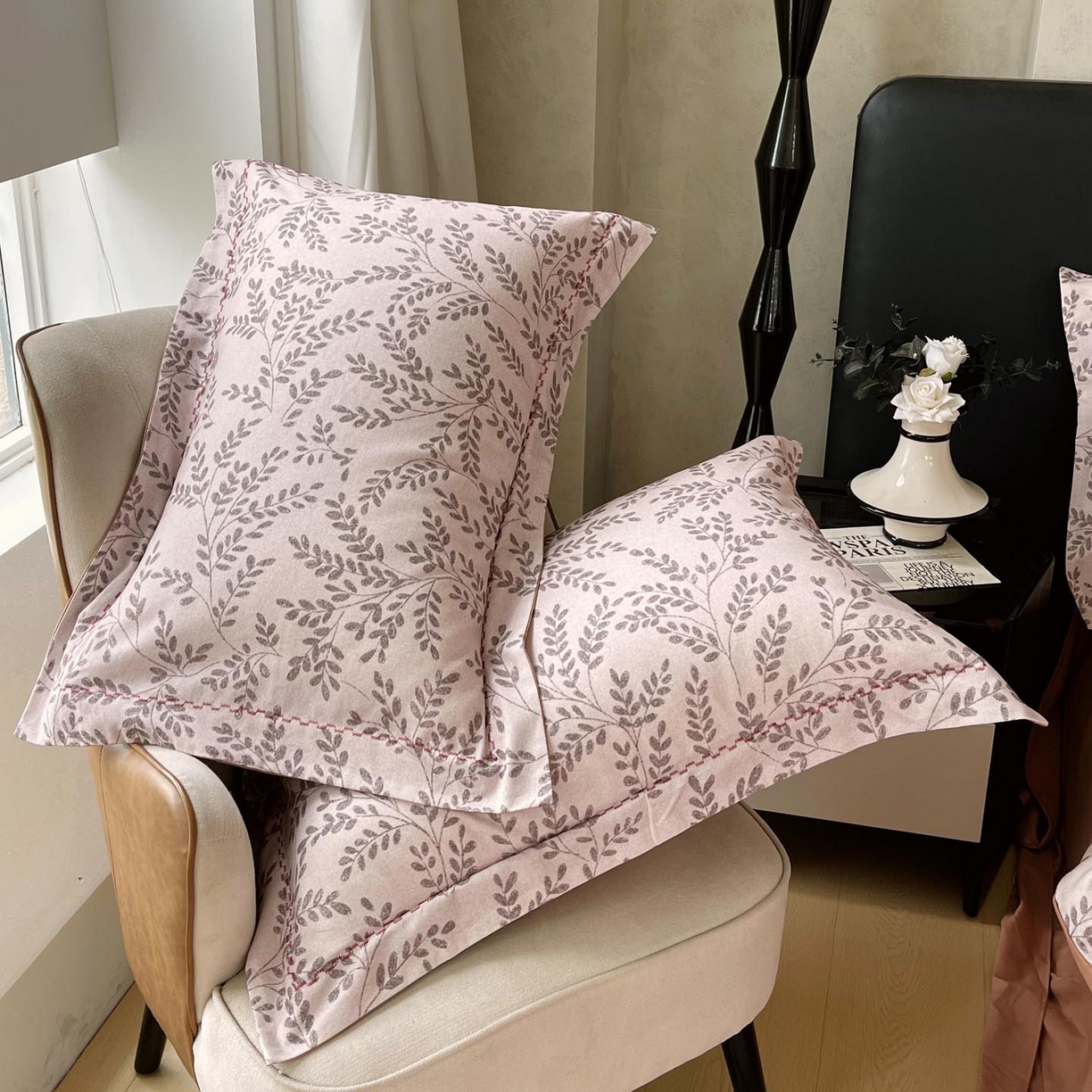 91家纺网 家纺一手货源 找家纺 帅露家纺 2025新款升级疆大白全棉加厚生态磨毛四件套 蔓舒