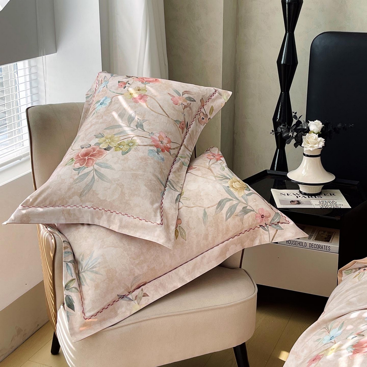 91家纺网 家纺一手货源 找家纺 帅露家纺 2025新款升级疆大白全棉加厚生态磨毛四件套 美伊