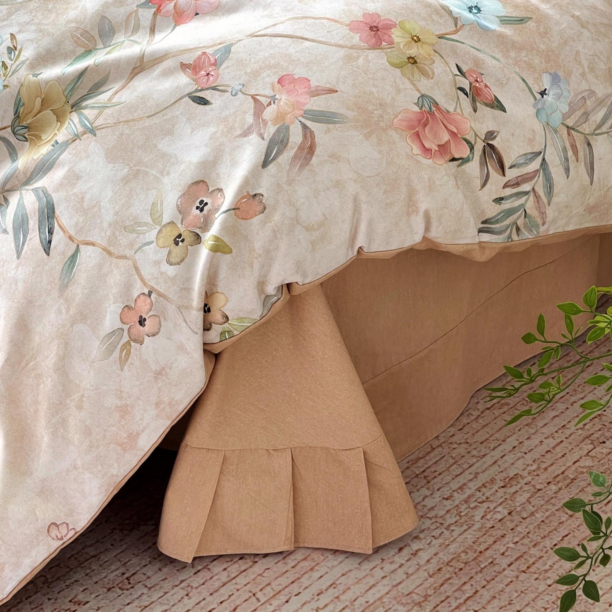 91家纺网 家纺一手货源 找家纺 帅露家纺 2025新款升级疆大白全棉加厚生态磨毛四件套 美伊