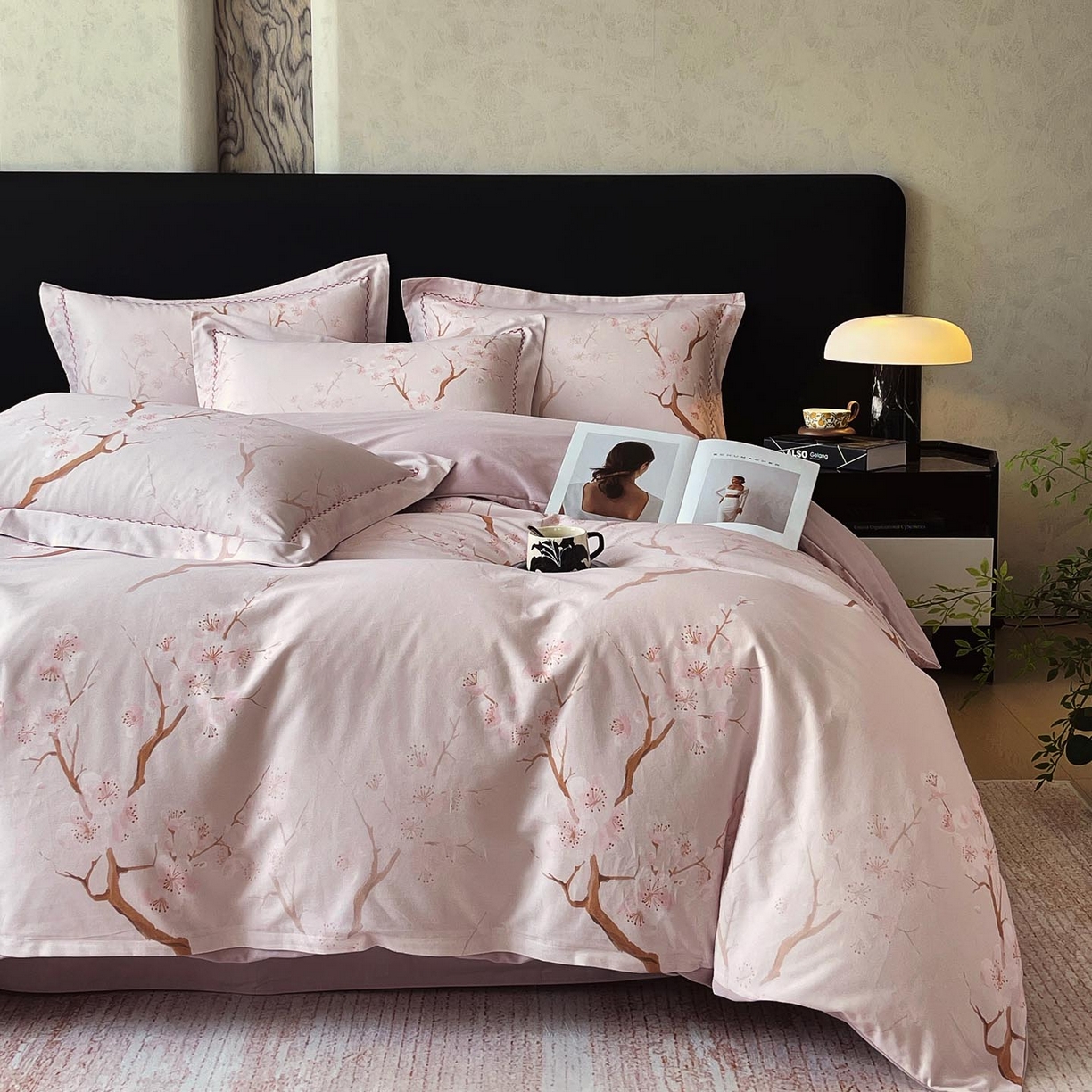 91家纺网 家纺一手货源 找家纺 帅露家纺 2025新款升级疆大白全棉加厚生态磨毛四件套 慕沁