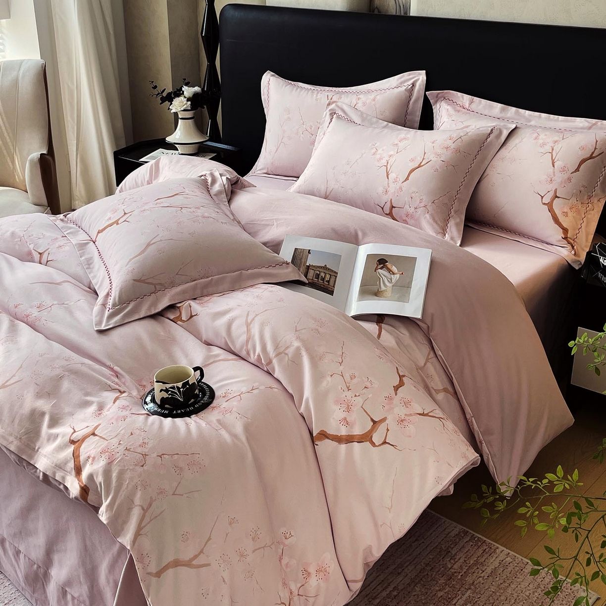 91家纺网 家纺一手货源 找家纺 帅露家纺 2025新款升级疆大白全棉加厚生态磨毛四件套 慕沁