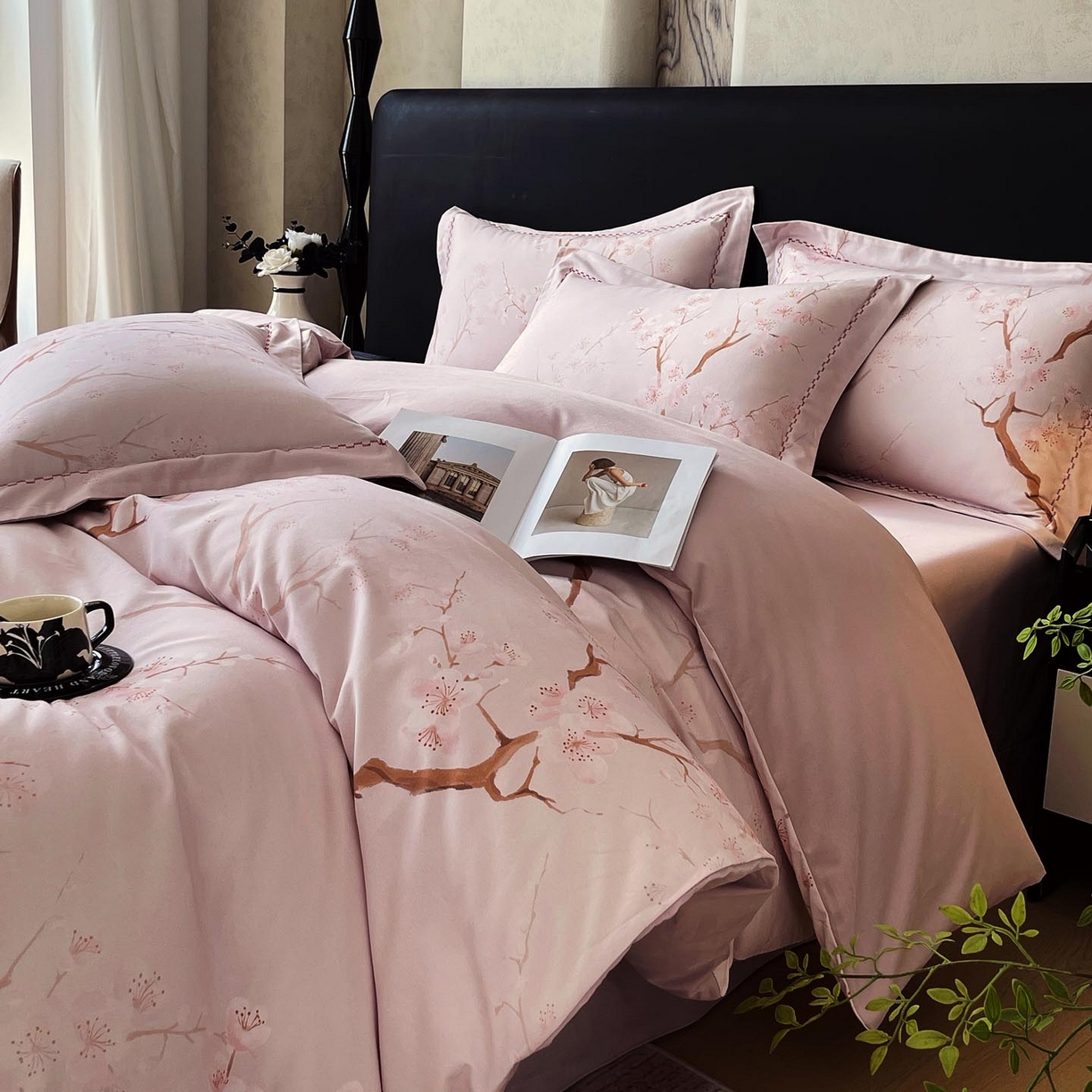 91家纺网 家纺一手货源 找家纺 帅露家纺 2025新款升级疆大白全棉加厚生态磨毛四件套 慕沁