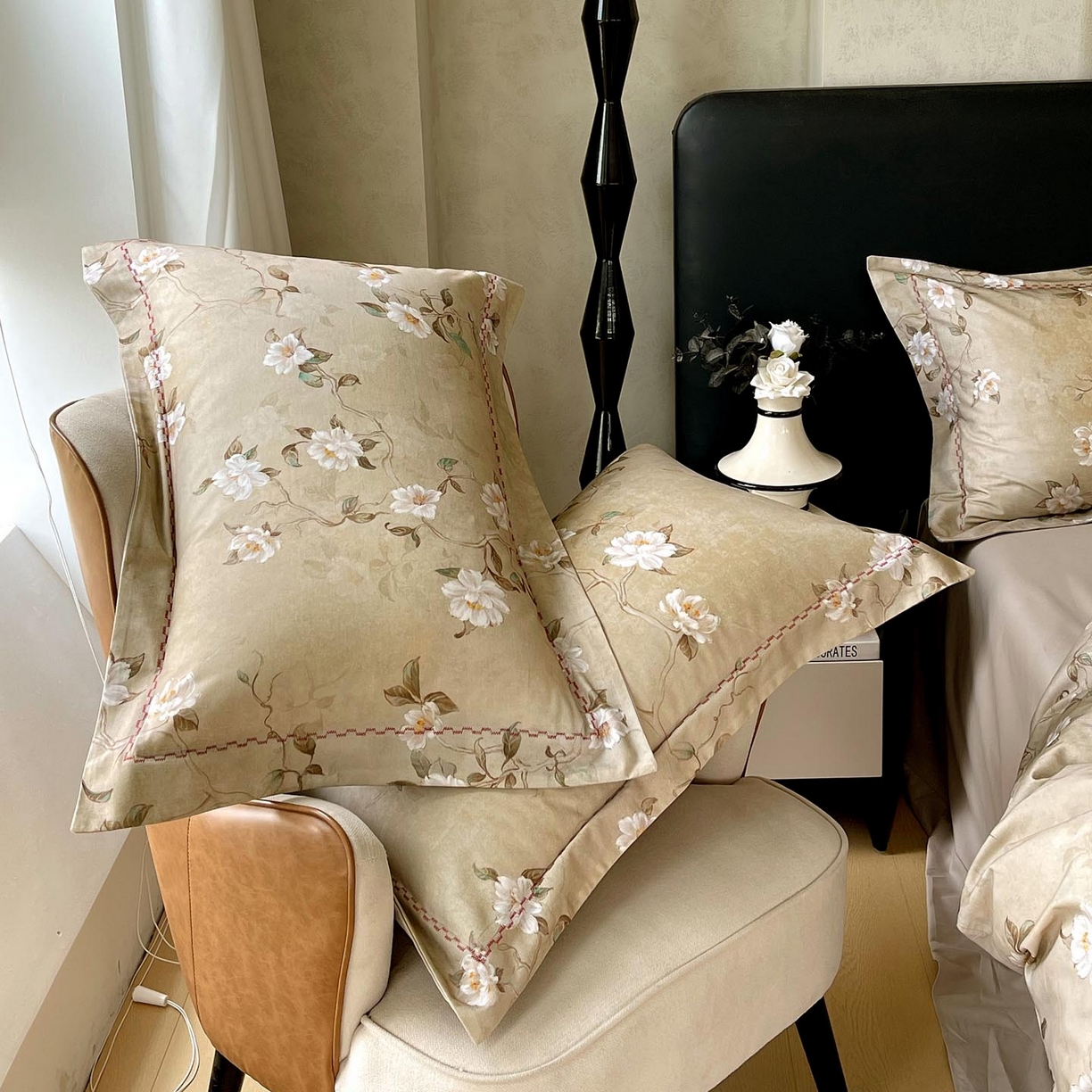 91家纺网 家纺一手货源 找家纺 帅露家纺 2025新款升级疆大白全棉加厚生态磨毛四件套 柔晨