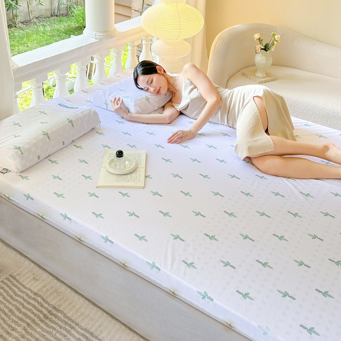 91家纺网 家纺一手货源 找家纺 美丽折家纺 2025新款A级一体成型纯天然乳胶床垫 95D进口水洗天然胶（送内套和外套） 二代