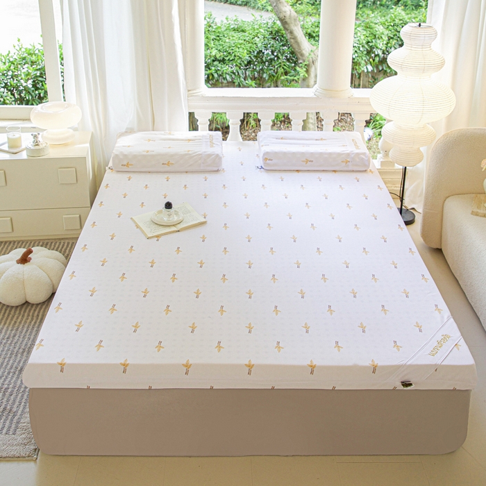 91家纺网 家纺一手货源 找家纺 美丽折家纺 2025新款A级一体成型纯天然乳胶床垫 95D进口水洗天然胶（送内套和外套） 一代