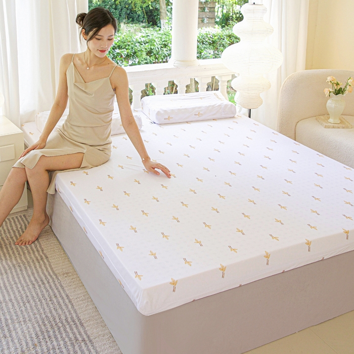 91家纺网 家纺一手货源 找家纺 美丽折家纺 2025新款A级一体成型纯天然乳胶床垫 95D进口水洗天然胶（送内套和外套） 一代