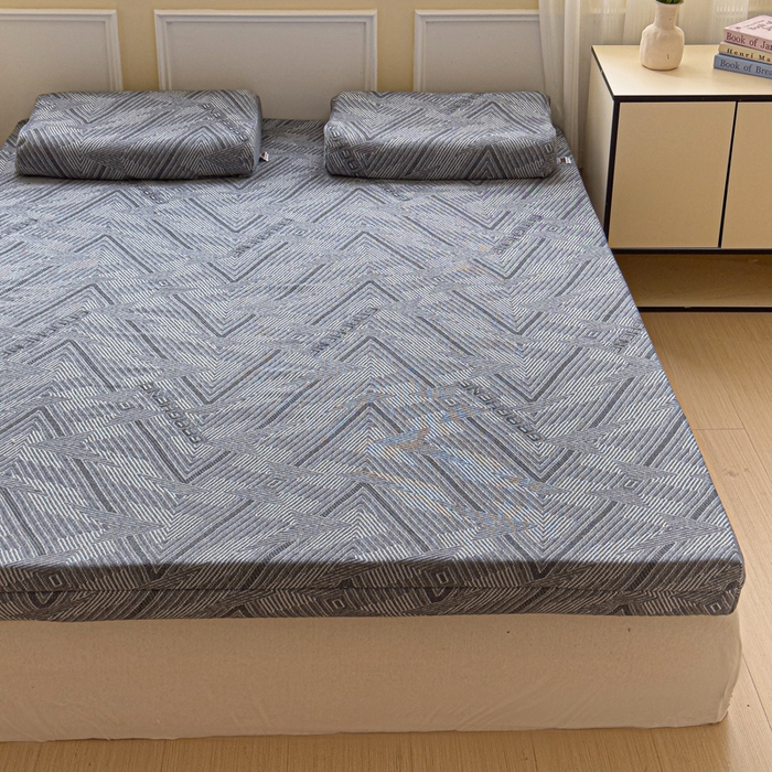 91家纺网 家纺一手货源 找家纺 美丽折家纺 2025新款A级一体成型纯天然乳胶床垫 95D进口水洗天然胶（送内套和外套） 肌理纹