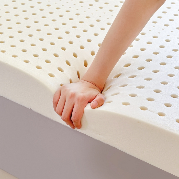 91家纺网 家纺一手货源 找家纺 美丽折家纺 2025新款A级一体成型纯天然乳胶床垫 95D进口水洗天然胶（送内套和外套） 乳胶床垫裸芯