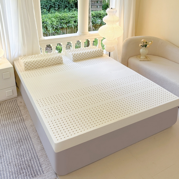 91家纺网 家纺一手货源 找家纺 美丽折家纺 2025新款A级一体成型纯天然乳胶床垫 95D进口水洗天然胶（送内套和外套） 乳胶床垫裸芯