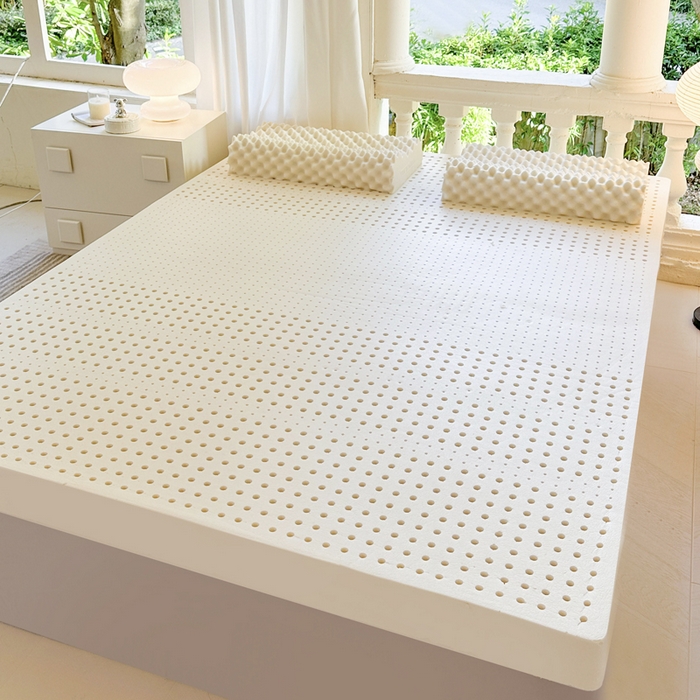 91家纺网 家纺一手货源 找家纺 美丽折家纺 2025新款A级一体成型纯天然乳胶床垫 95D进口水洗天然胶（送内套和外套） 乳胶床垫裸芯