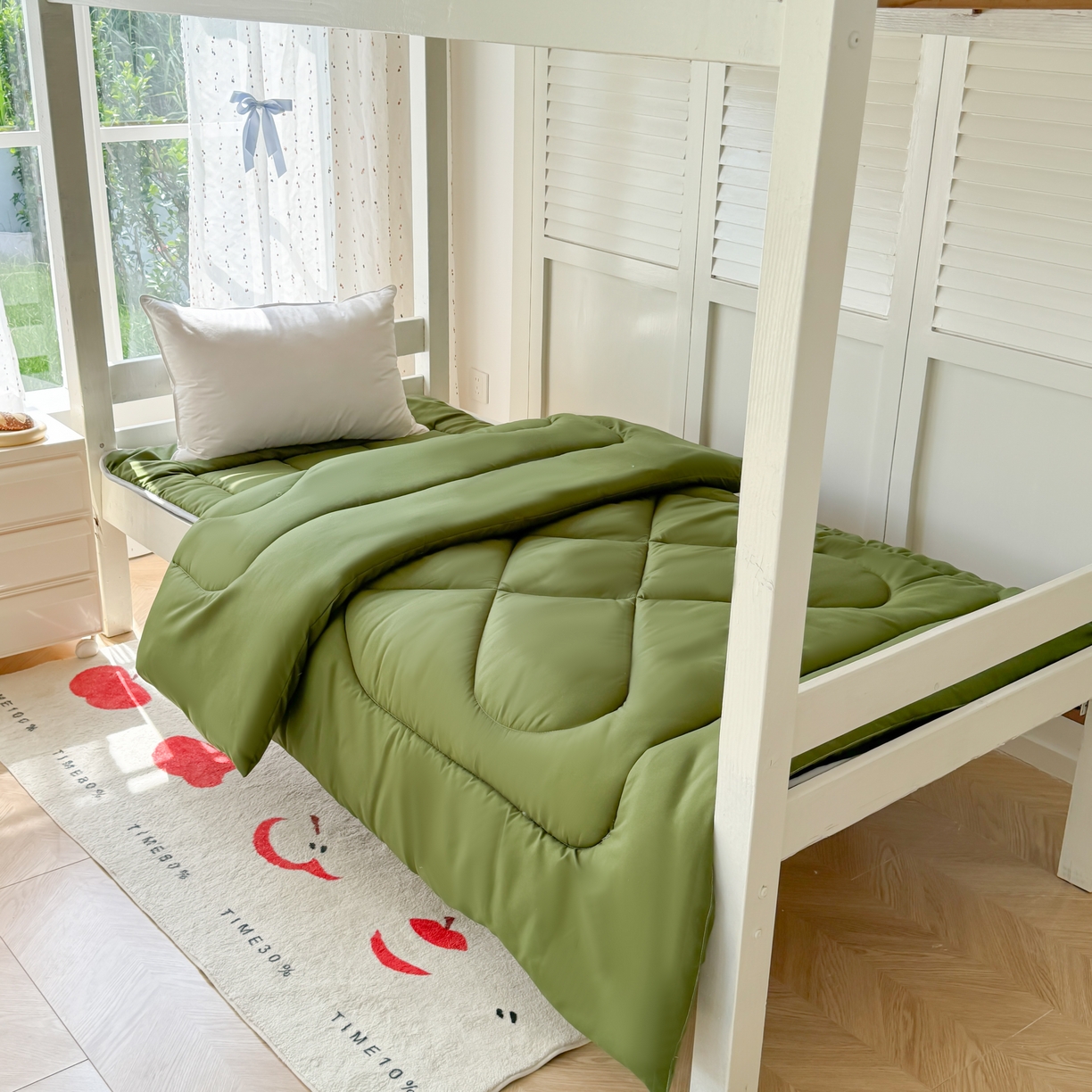 91家纺网 家纺一手货源 找家纺 （总）简冠家纺 2025新款羽丝棉学生床垫床褥床护垫学生被芯冬被被子春秋被,蓝小格被芯,宝利格被芯,军绿色被芯,白色被芯,蓝小格床垫,宝利格床垫,军绿色床垫