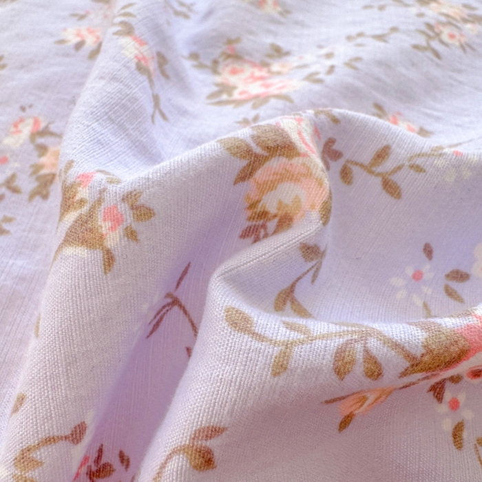 91家纺网 家纺一手货源 找家纺 森璐家纺 2025新款亲肤舒适云感双层纱镂空花边四件套 花边款-紫色花漫