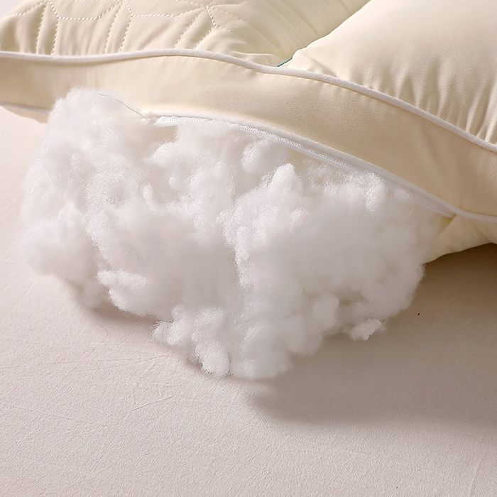 91家纺网 家纺一手货源 找家纺 大熊枕芯 2025新款颈护卫全棉分区护颈枕枕头枕芯 白色 48x74cm/只