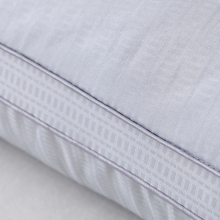 91家纺网 家纺一手货源 找家纺 大熊枕芯 2025新款熊猫可爱萌刺绣款亲肤枕芯护颈枕立体高枕头 立体高枕灰 48x74cm/只