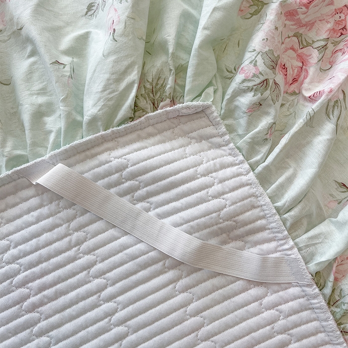 91家纺网 家纺一手货源 找家纺 瑞宝 2025新款法式全棉纯棉印花床裙四件套 罗微