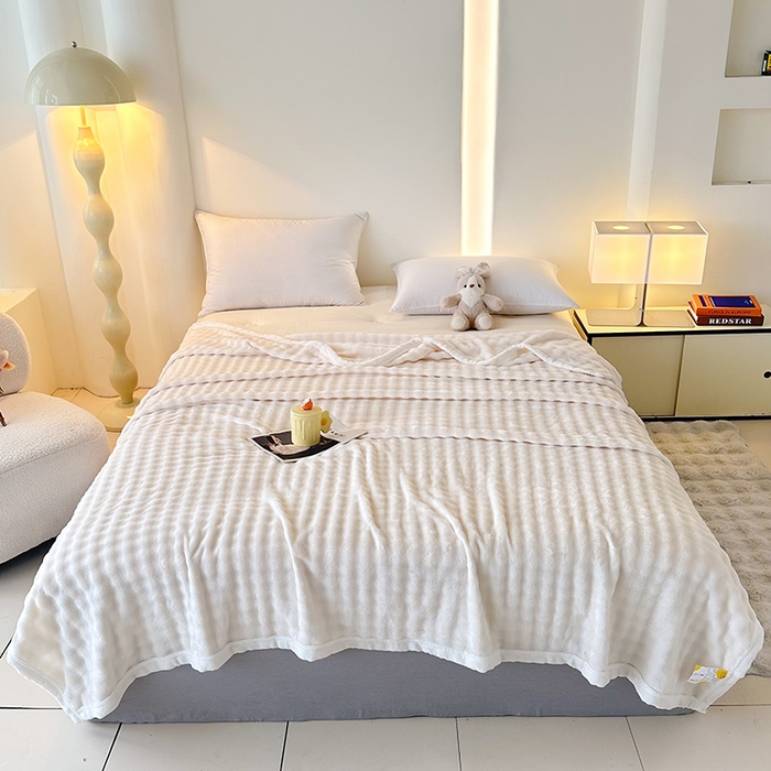 91家纺网 家纺一手货源 找家纺 （总）无瑕家居 2025新款跨境多功能毛毯高克重法莱绒牛奶绒珊瑚绒兔兔绒包边毛毯毯子