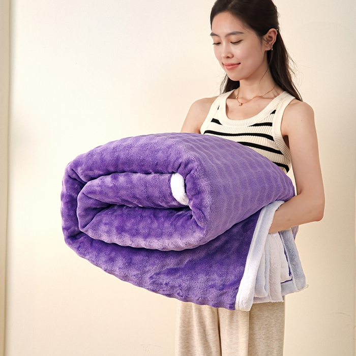 91家纺网 家纺一手货源 找家纺 （总）无瑕家居 2025新款跨境多功能毛毯高克重法莱绒牛奶绒珊瑚绒兔兔绒包边毛毯毯子