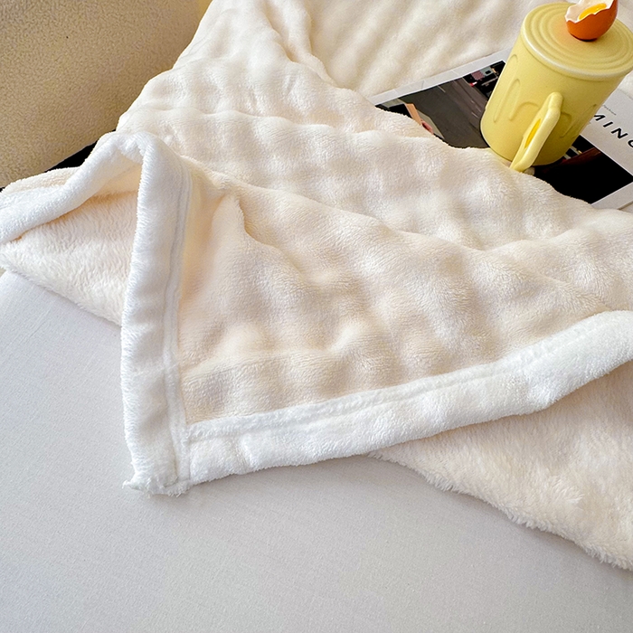 91家纺网 家纺一手货源 找家纺 （总）无瑕家居 2025新款跨境多功能毛毯高克重法莱绒牛奶绒珊瑚绒兔兔绒包边毛毯毯子