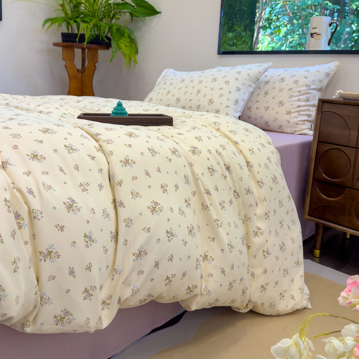 91家纺网 家纺一手货源 找家纺 （总）竹合家纺 2025秋冬新品爆款有氧人字纹提花小清新加厚四件套