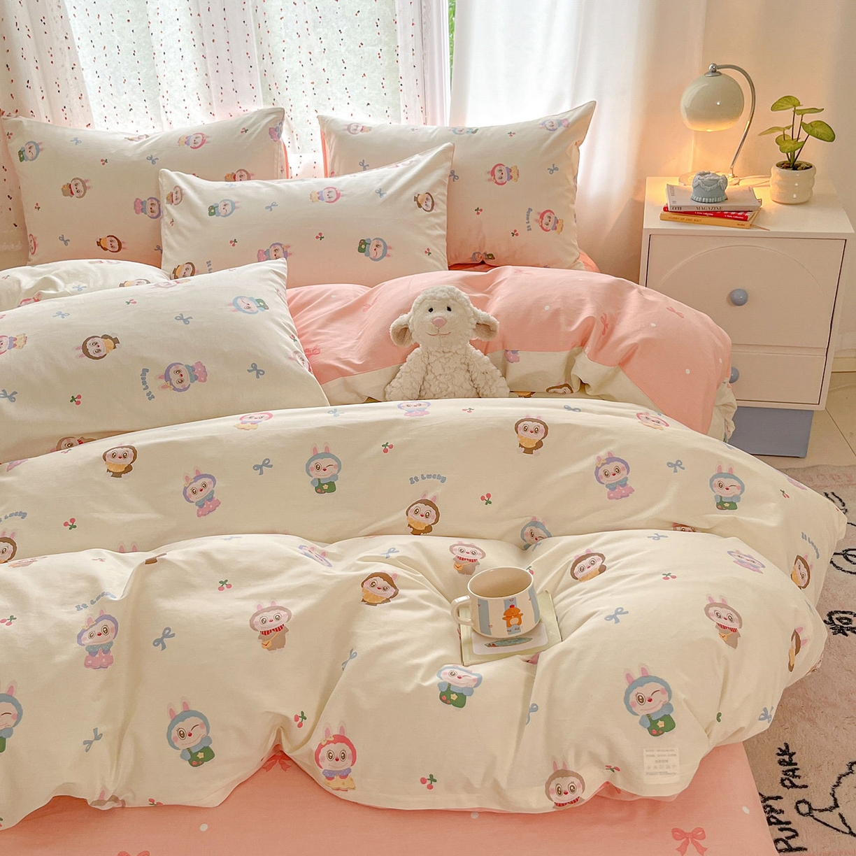 91家纺网 家纺一手货源 找家纺 （总）瑞莱2025新款开学季全棉133*72印花四件套