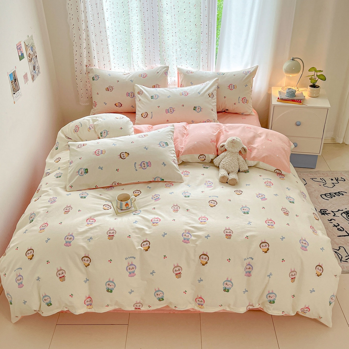 91家纺网 家纺一手货源 找家纺 （总）瑞莱2025新款开学季全棉133*72印花四件套