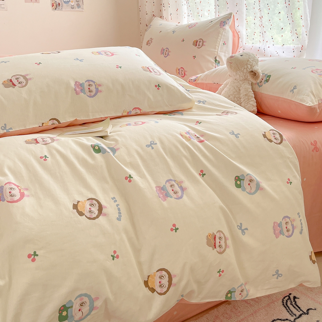 91家纺网 家纺一手货源 找家纺 （总）瑞莱2025新款开学季全棉133*72印花四件套