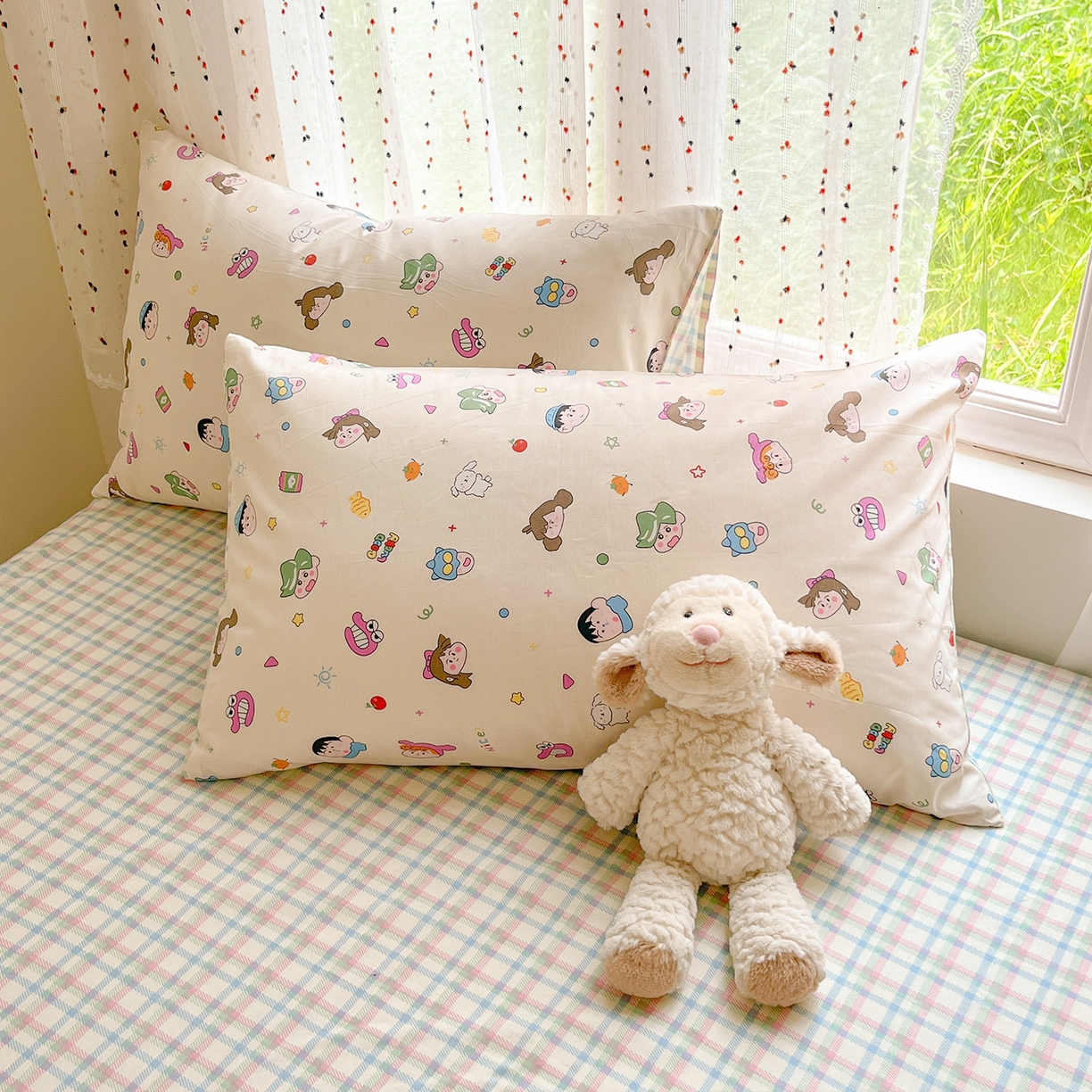 91家纺网 家纺一手货源 找家纺 瑞莱2025新款开学季全棉133*72印花四件套 新新一家