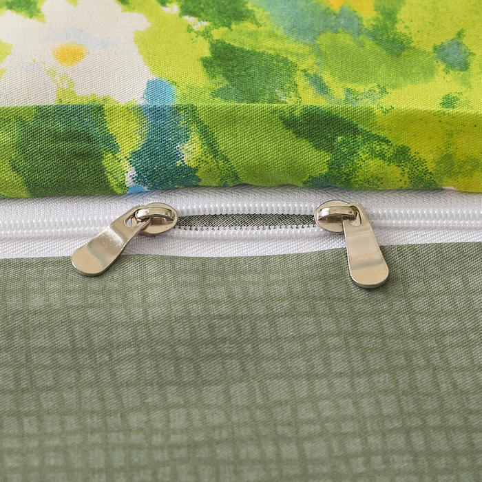 91家纺网 家纺一手货源 找家纺 宇彬家纺 2025直播新款13372全棉纯棉印花单双人被套喷气小清新简约热款学生被罩 柔晨