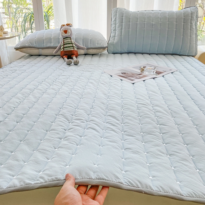 91家纺网 家纺一手货源 找家纺 （总）乐嘉盈2025新款四季通用华夫格床护垫