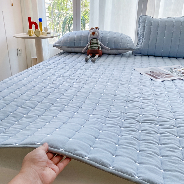 91家纺网 家纺一手货源 找家纺 （总）乐嘉盈2025新款四季通用华夫格床护垫