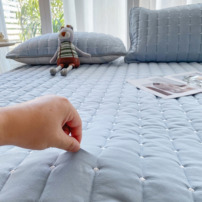 91家纺网 家纺一手货源 找家纺 （总）乐嘉盈2025新款四季通用华夫格床护垫