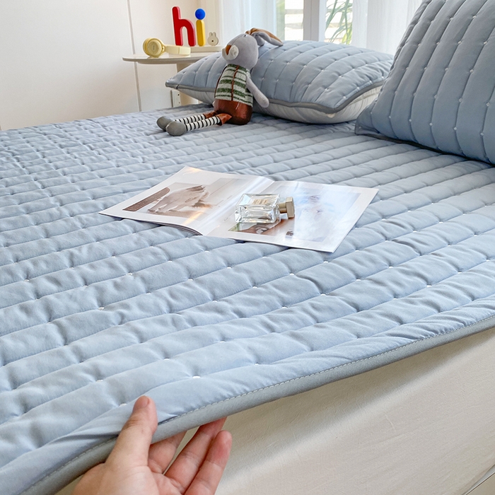 91家纺网 家纺一手货源 找家纺 （总）乐嘉盈2025新款四季通用华夫格床护垫