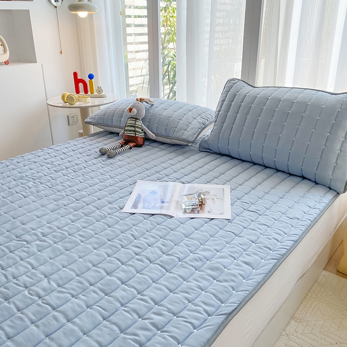 91家纺网 家纺一手货源 找家纺 （总）乐嘉盈2025新款四季通用华夫格床护垫