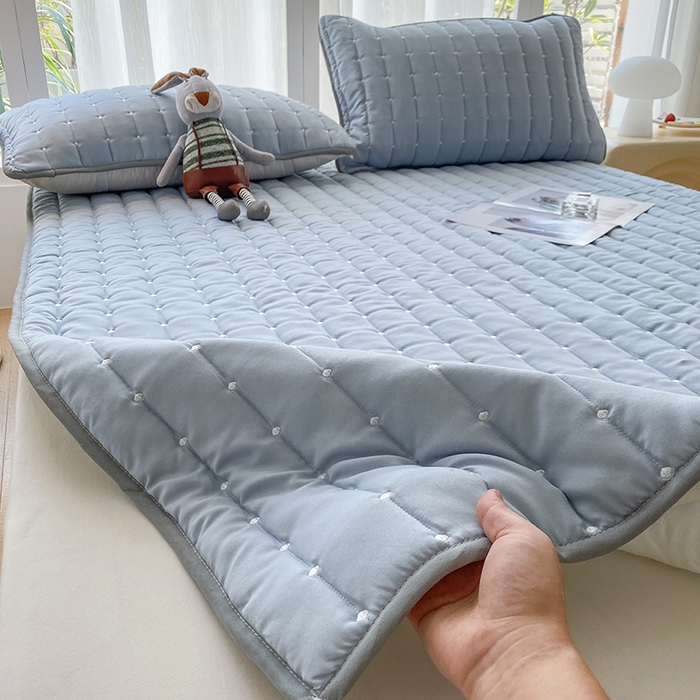 91家纺网 家纺一手货源 找家纺 （总）乐嘉盈2025新款四季通用华夫格床护垫