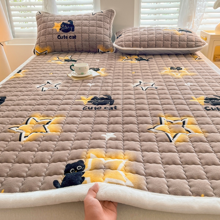 91家纺网 家纺一手货源 找家纺 （总）莉莉安家纺 2025牛奶绒床垫软垫家用绒毯子垫被褥子宿舍学生单人冬季加绒牛奶绒床褥垫子