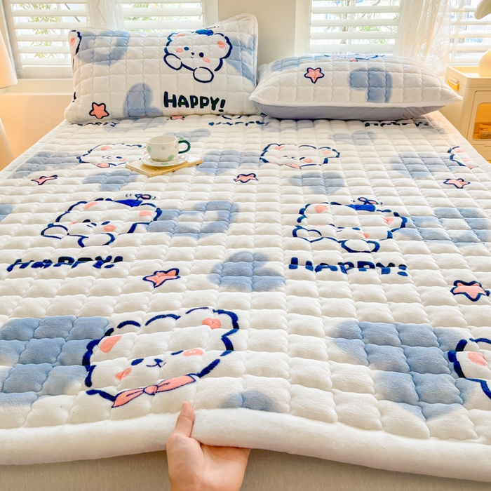 91家纺网 家纺一手货源 找家纺 （总）莉莉安家纺 2025牛奶绒床垫软垫家用绒毯子垫被褥子宿舍学生单人冬季加绒牛奶绒床褥垫子