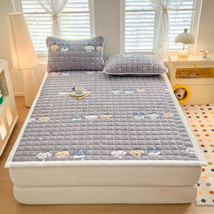 91家纺网 家纺一手货源 找家纺 莉莉安家纺 2025牛奶绒床垫软垫家用绒毯子垫被褥子宿舍学生单人冬季加绒牛奶绒床褥垫子 欢乐颂