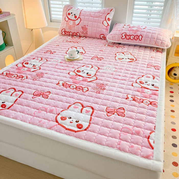 91家纺网 家纺一手货源 找家纺 （总）莉莉安家纺 2025牛奶绒床垫软垫家用绒毯子垫被褥子宿舍学生单人冬季加绒牛奶绒床褥垫子