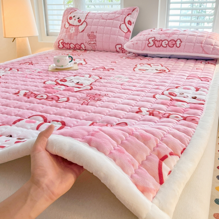 91家纺网 家纺一手货源 找家纺 （总）莉莉安家纺 2025牛奶绒床垫软垫家用绒毯子垫被褥子宿舍学生单人冬季加绒牛奶绒床褥垫子