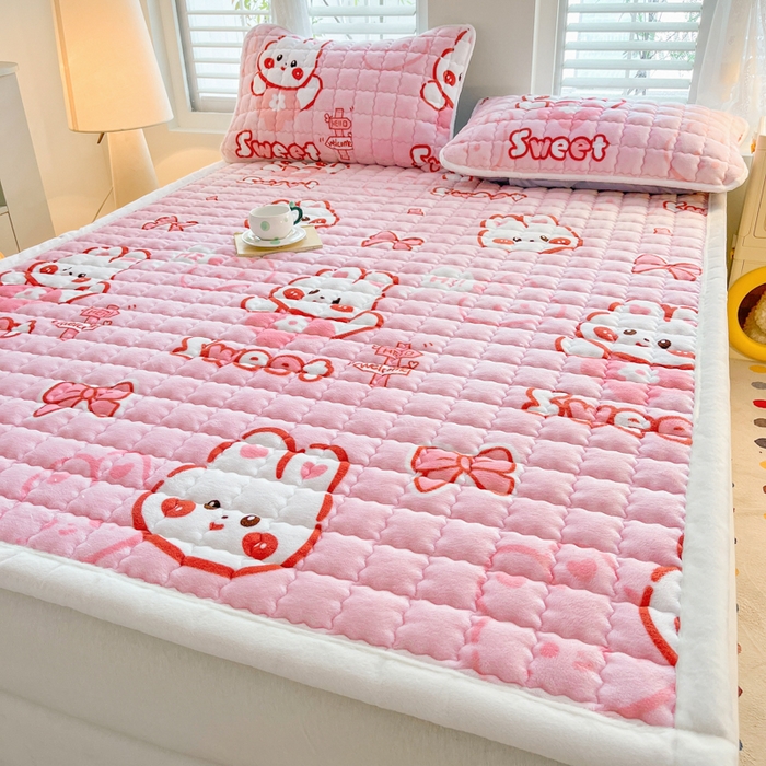 91家纺网 家纺一手货源 找家纺 （总）莉莉安家纺 2025牛奶绒床垫软垫家用绒毯子垫被褥子宿舍学生单人冬季加绒牛奶绒床褥垫子